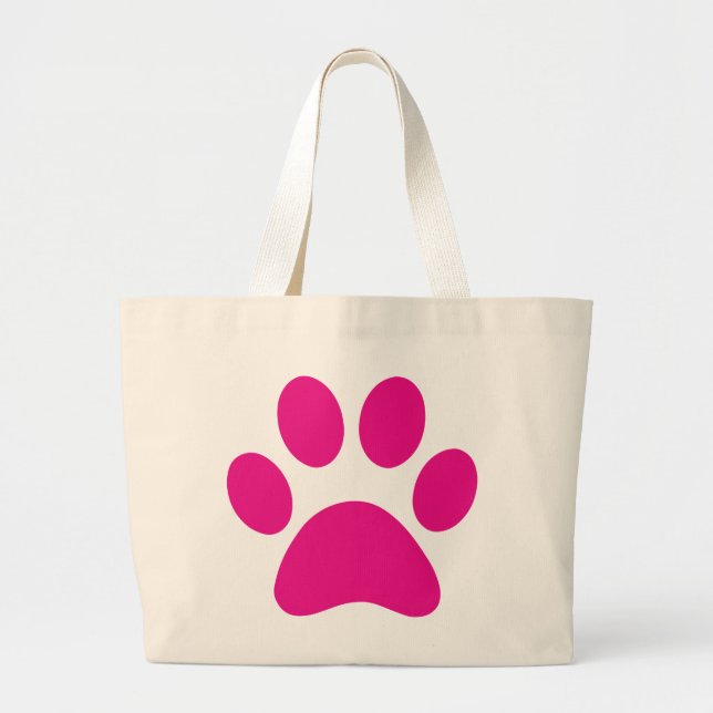 Paw Print        Large Tote Bag (Front)