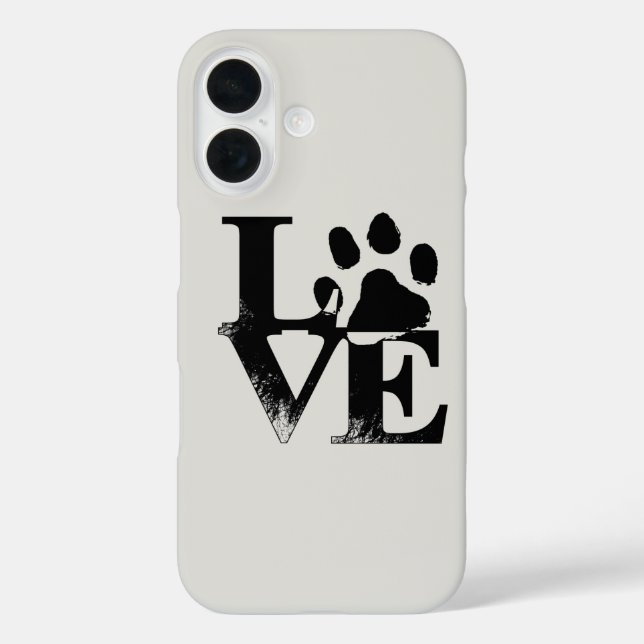 Paw Print Love Case-Mate iPhone Case (Back)