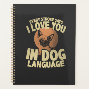 Paw Print Love Dog Quote Art for Pet Owners Planner