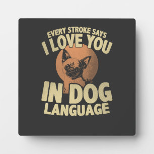 Paw Print Love Dog Quote Art for Pet Owners Plaque