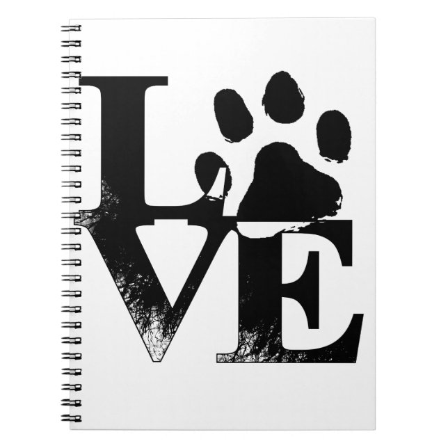 Paw Print Love Notebook (Front)