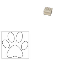 Paw Print Outline Right Pet Cat Dog Simple Small