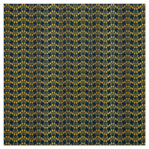 Paw print pattern in gold colour fabric