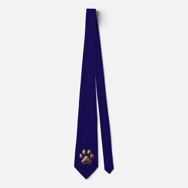 Paw Print, Pet Lover Neck Tie (Front)