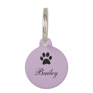 Paw Print Pet Tag