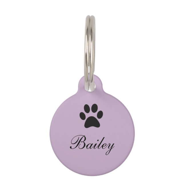 Paw Print Pet Tag (Front)