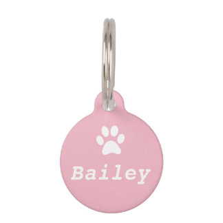 Paw Print Pet Tag