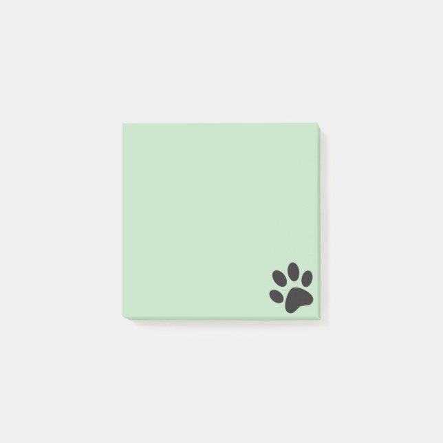 paw print  post-it notes (Front)