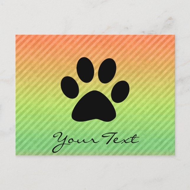 Paw Print Postcard (Front)