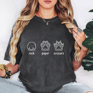 Paw Print Rock Paper Scissors Funny Pet Lover Gift T-Shirt