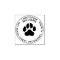 Paw Print Round Return Address Stamp