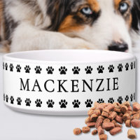 Paw Print Simple Name Pet