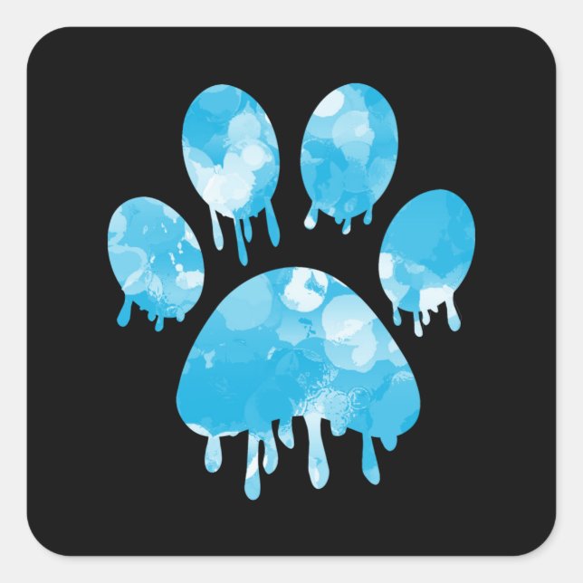 Paw Print             Square Sticker (Front)