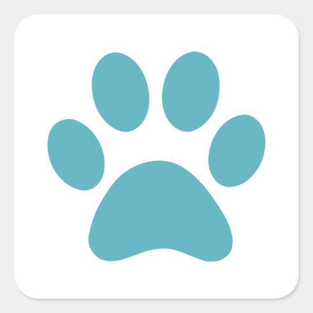 Paw Print        Square Sticker (Front)