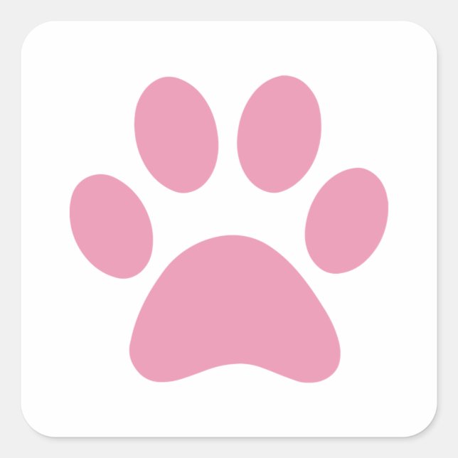 Paw Print    Square Sticker (Front)