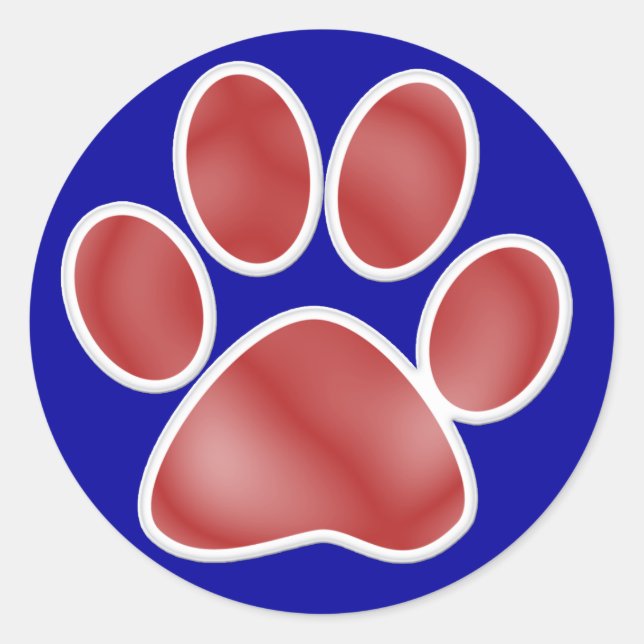 Paw Print - SRF Classic Round Sticker (Front)