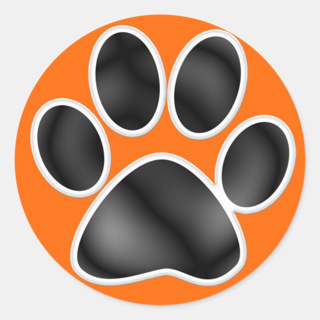 Paw Print - SRF Classic Round Sticker (Front)