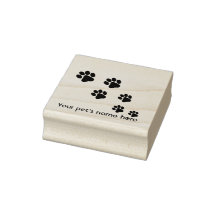 Paw print stamp pad
