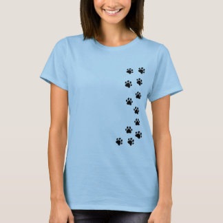 Paw print t-shirt - add your own name or dog breed