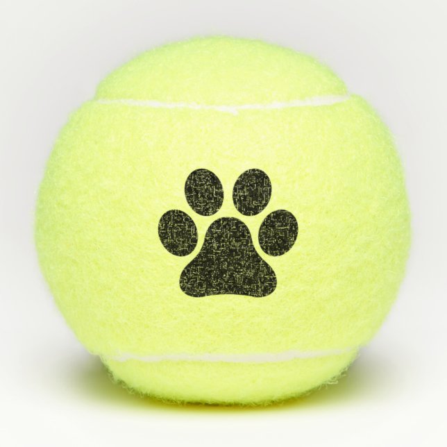Paw Print Tennis Balls (Front)