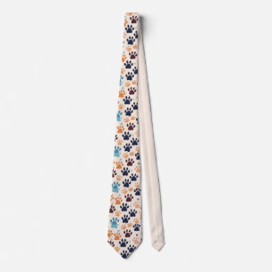Paw print  tie