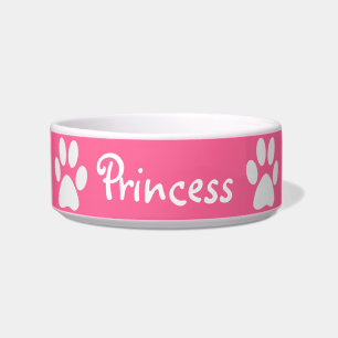 Paw Print ~ With Pets Name Bowl