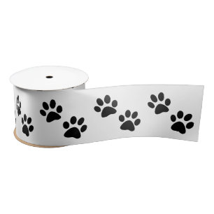 Paw Prints 3 Inches Satin Ribbon