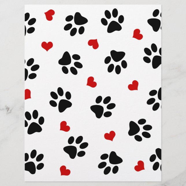 Paw Prints and Hearts (Front)