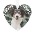 Paw Prints and Hearts Frame Custom Pet Photo