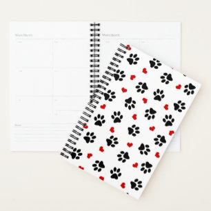Paw Prints and Hearts Planner