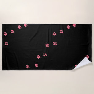 Paw Prints Beach Towel