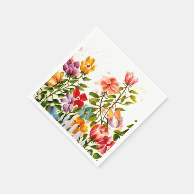 PAW PRINTS BEHIND THE FENCE PAPER NAPKINS (Corner)