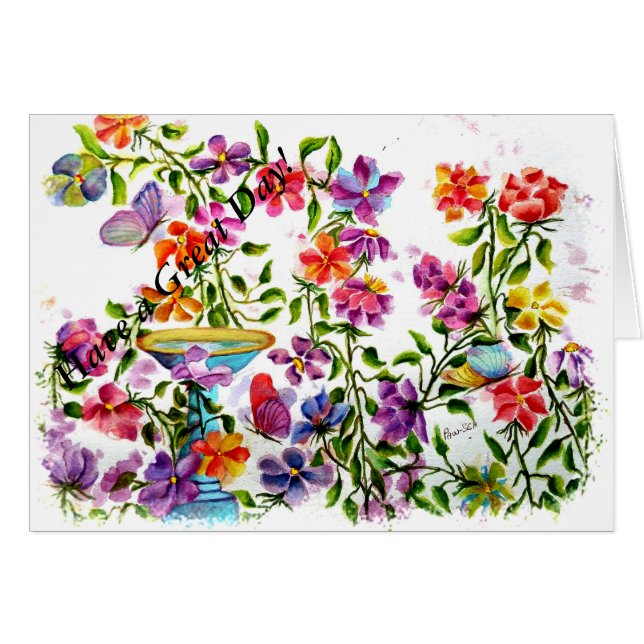 PAW PRINTS BIRD BATH (Front Horizontal)