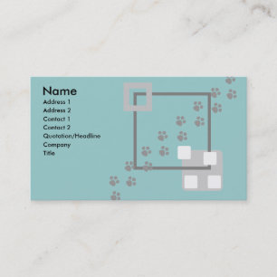 Paw Prints Business Card
