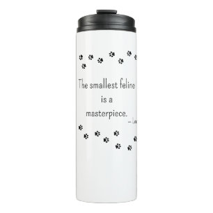 paw prints cat-themed thermal tumbler