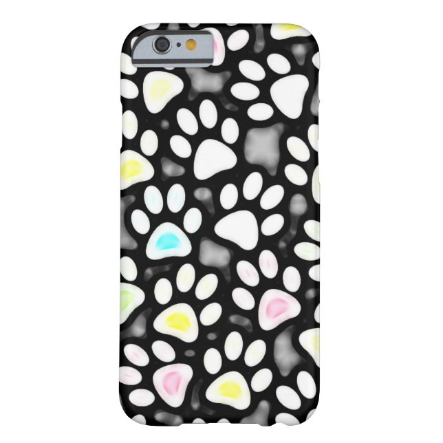 Paw Prints Collage Case-Mate iPhone Case (Back)