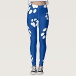 Paw Prints Customise Background Colour Leggings<br><div class="desc">Paw Prints Customise Background Colour</div>