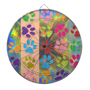 Paw Prints Dart Board