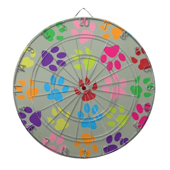 Paw Prints Dartboard (Front)