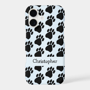 Paw Prints Design Light Blue Coloured