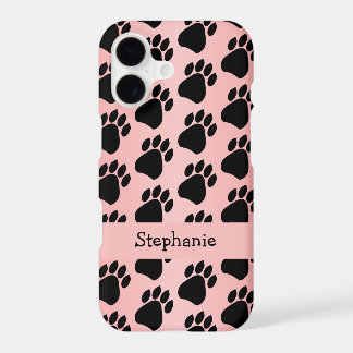 Paw Prints Design Pink Coloured