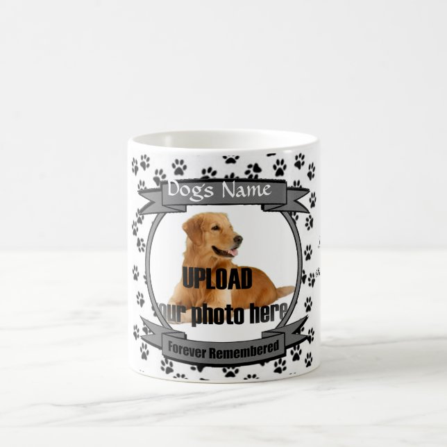Paw Prints Dog Memorial Keepsake Coffee Mug (Center)