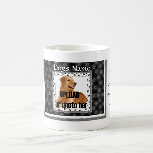 Paw Prints Dog Memorial Keepsake Coffee Mug (Center)