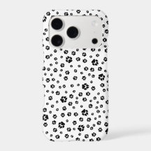 Paw Prints Dogs Black White