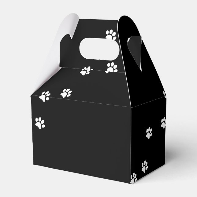 Paw Prints Favour Box (Front Side)