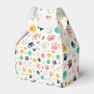 Paw Prints Favour Box