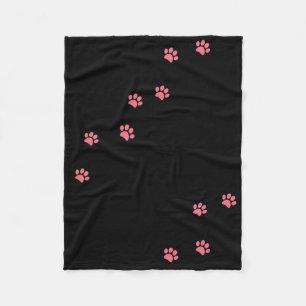 Paw Prints Fleece Blanket