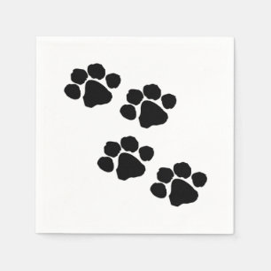 Paw Prints For Animal Lovers Napkin