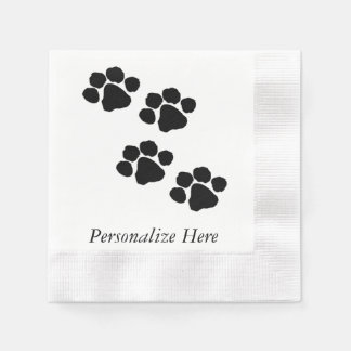 Paw Prints For Animal Lovers Napkin
