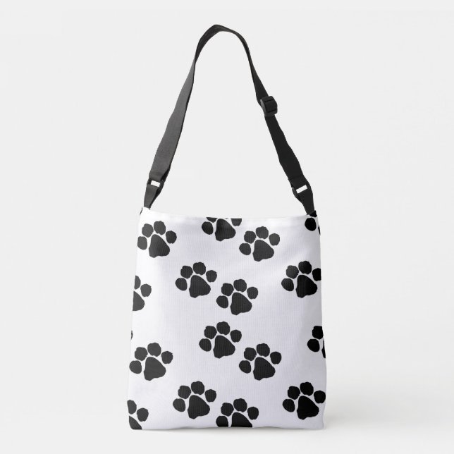 Paw Prints For Pet Owners Crossbody Bag (Back)